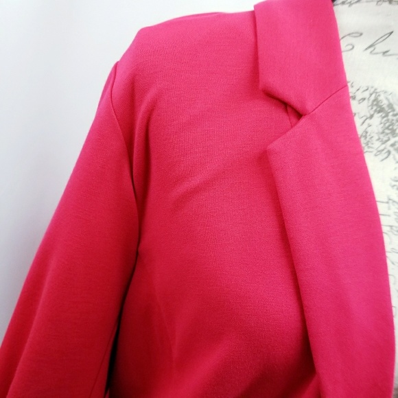 Kensie Plus Size Fitted 3/4 Sleeve Blazer 3X - Picture 2 of 7